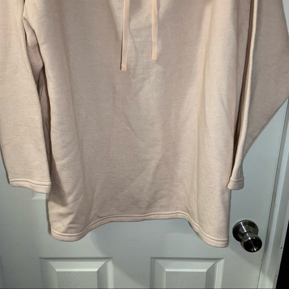 NWT Chaps Pink/Tan Knit Drawstring Cowl Neck Pullover Sweater size 2X - Picture 7 of 10